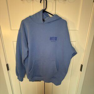 White Fox Archive 6.0 Oversized Hoodie Women's S/M Blue Fleece Long Sleeve Logo